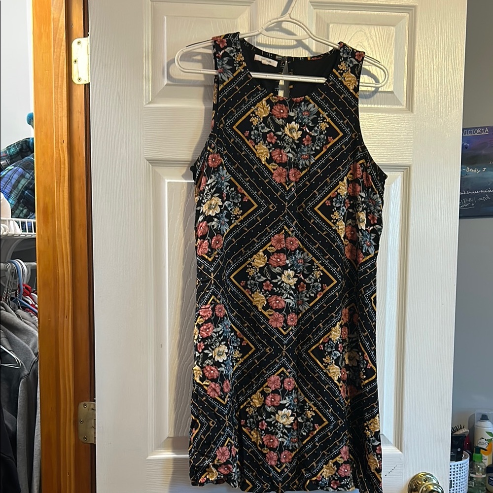 Maurices Black Floral Sheath Dress
